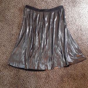 Boutique Black Silver Women's Skirt Size OX